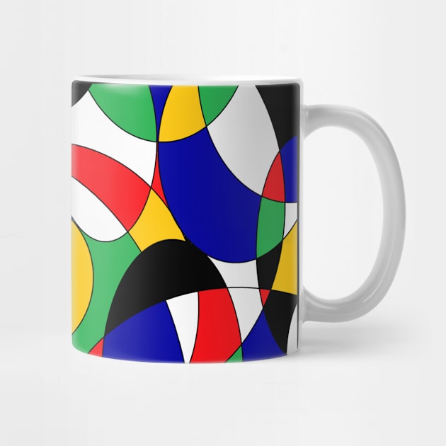 black white red blue green yellow circles by OmarZArtShop